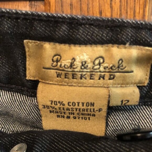 Peck & Peck Weekend Black jeans size 12 - Picture 3 of 3